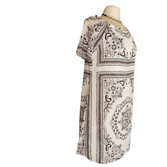 Women's Dress Medium Short Sleeve Casual Chic Geometric Cottagecore - Picture 2 of 4